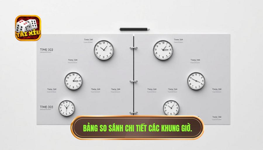 Thời điểm nào trong ngày dễ chơi hơn? Phân tích khung giờ vàng từ chuyên gia TÀI XỈU 3 Bảng so sánh các đặc điểm khung giờ
